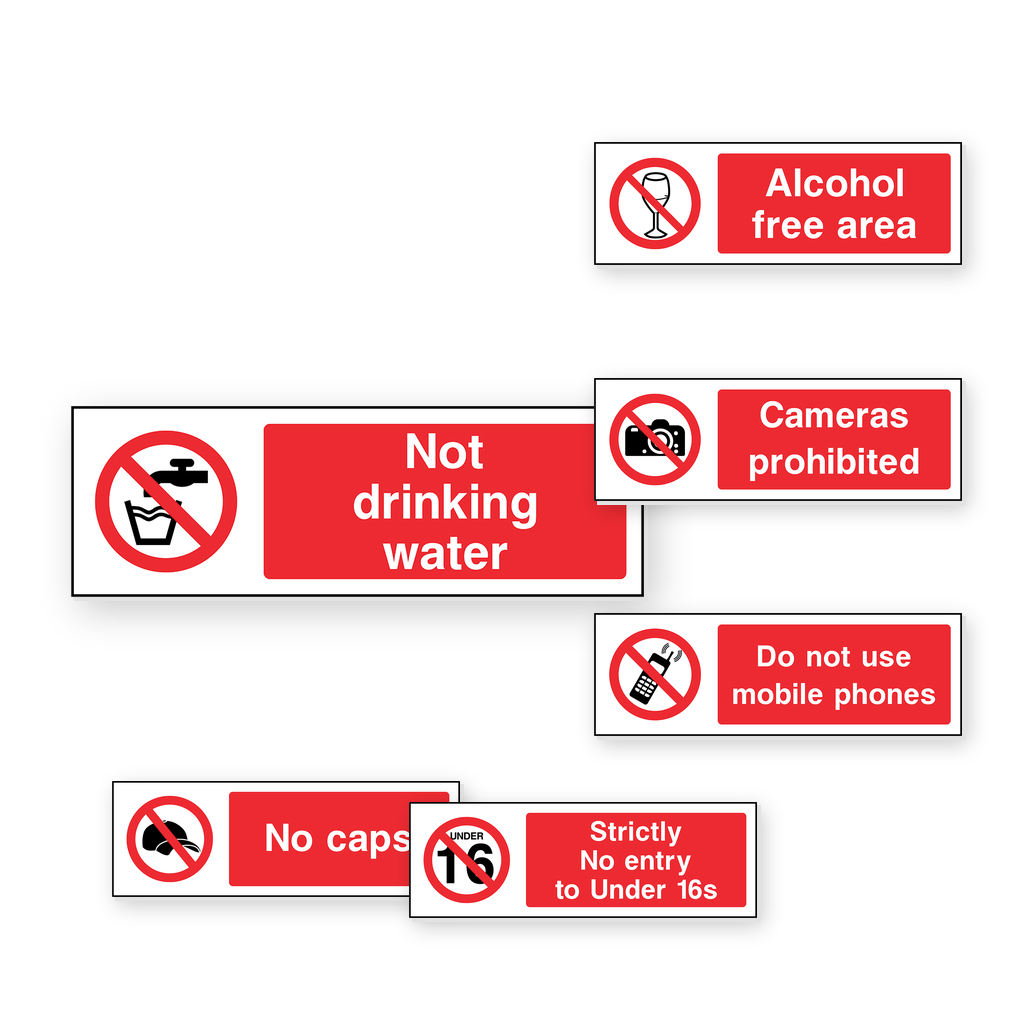 Workplace Conduct Prohibition Signs